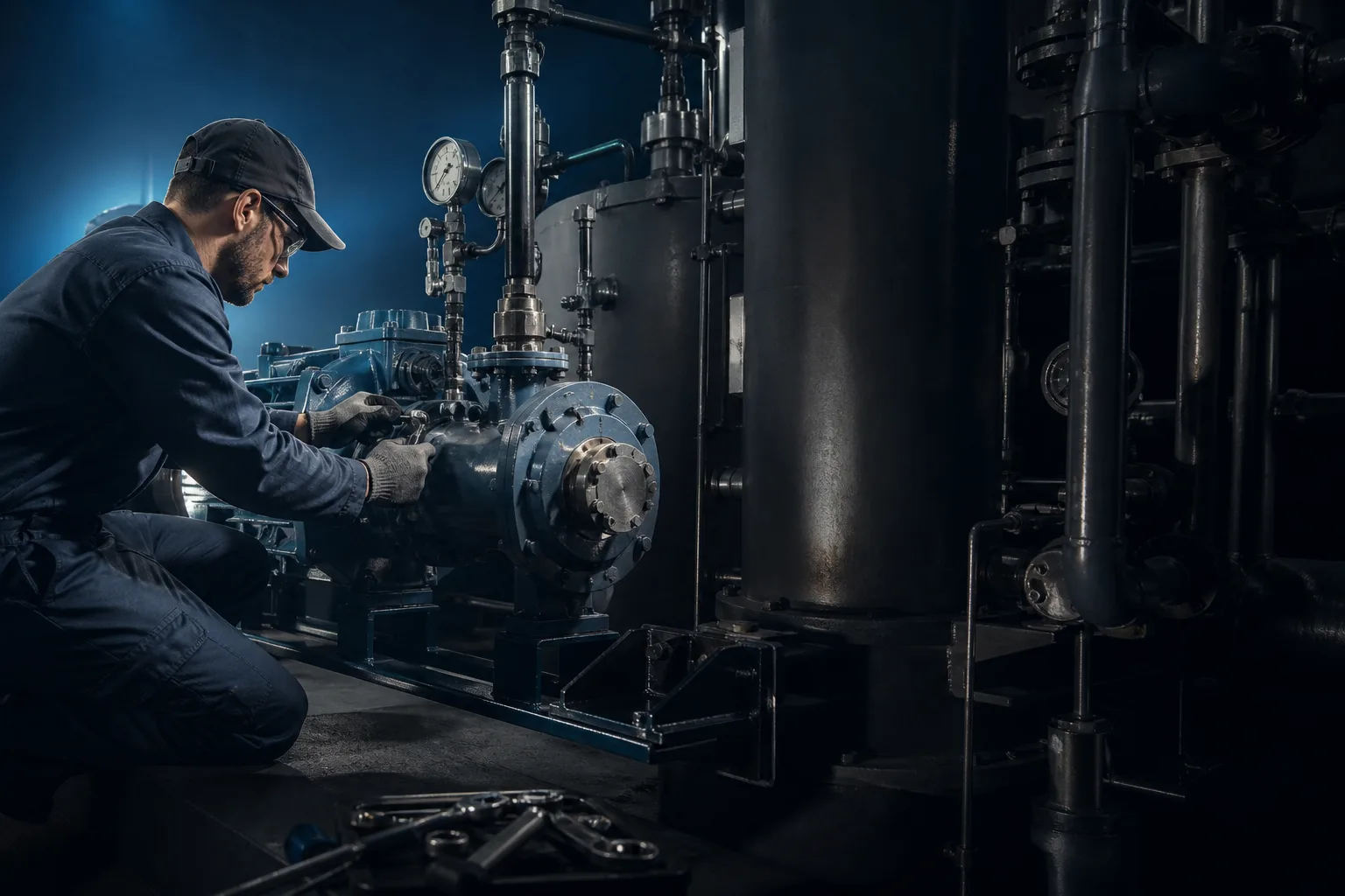 Industrial placeholder image for Stationary equipment service & repairs